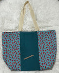 Colorblocked Reversible Tote Bag (Watermelon)