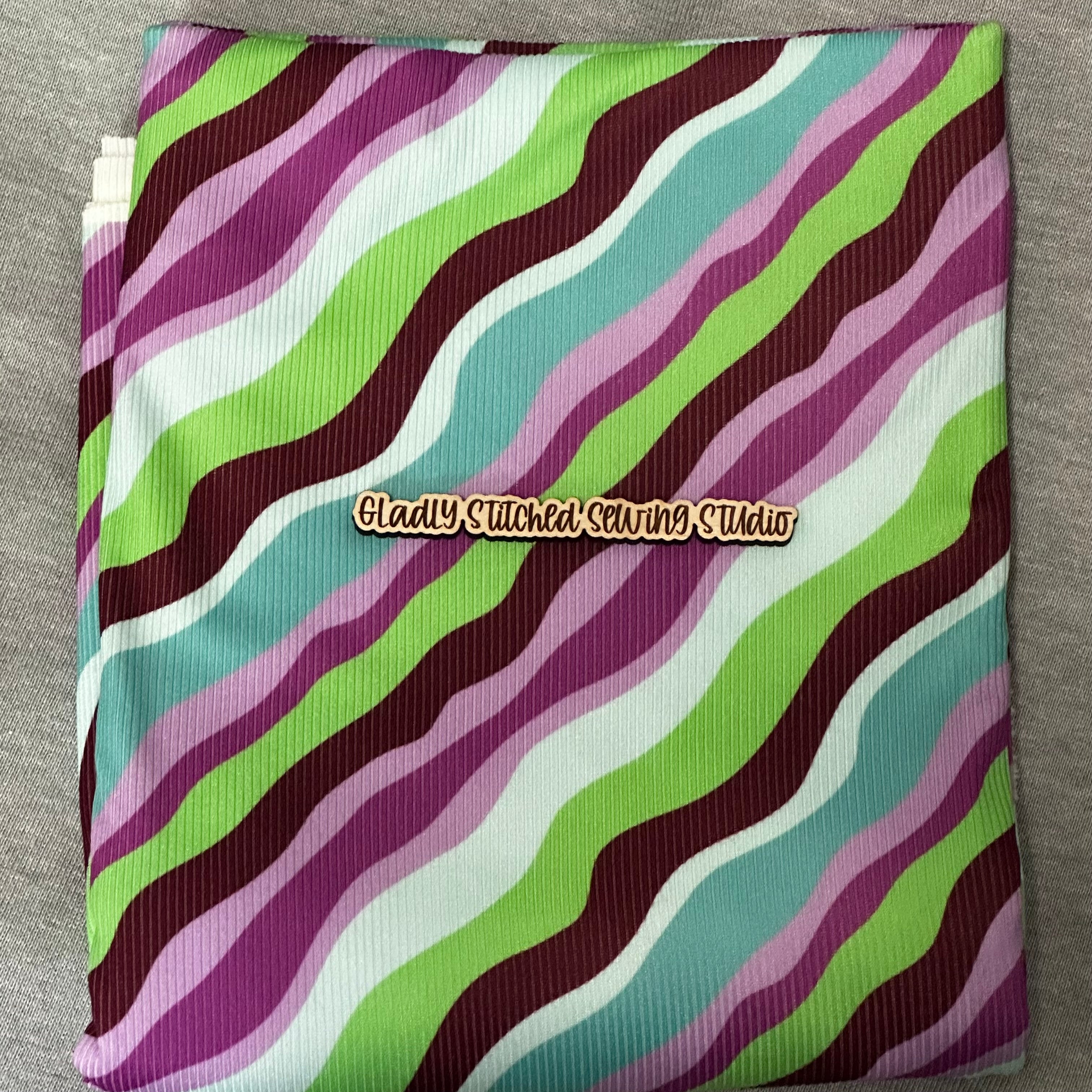 Wavy Stripes Ribbed